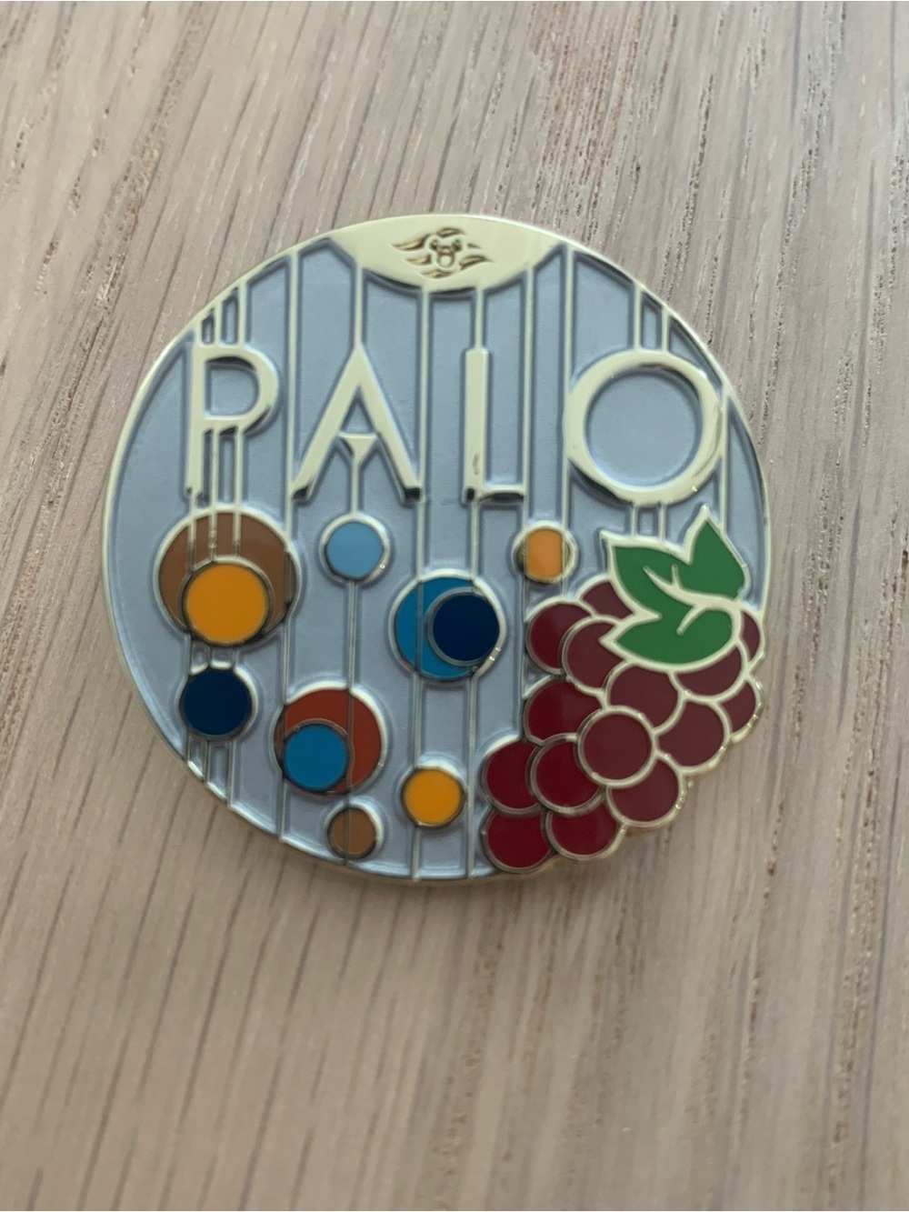 New Disney Cruise Line DCL Palo Exclusive Prima Notte Wine Tasting Enamel Pin